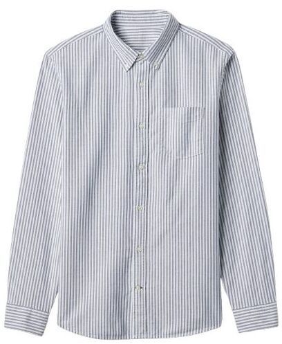 GAP V-LS STANDARD OXFORD Pánska košeľa, modrá, veľkosť