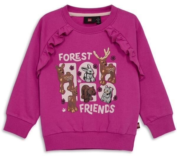 LEGO® kidswear LWSANYU 701 Dievčenská mikina, ružová, veľkosť