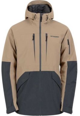FUNDANGO BAILY ECO Pánska lyžiarska/snowboardová bunda, béžová, veľkosť