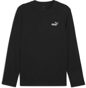 Puma ESSENTIALS NO 1 LOGO LONG SLEEVE TEE Pánske tričko s dlhým rukávom, čierna, veľkosť