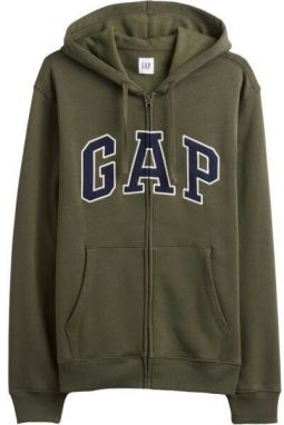 GAP V-HERITAGE LOGO FZ SNL Pánska mikina, tmavo zelená, veľkosť