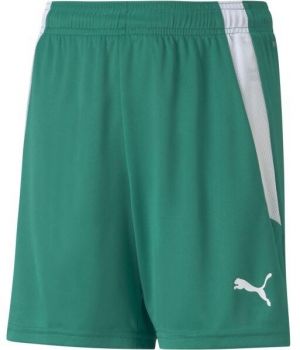 Puma TEAMLIGA SHORTS JR Juniorské šortky, zelená, veľkosť