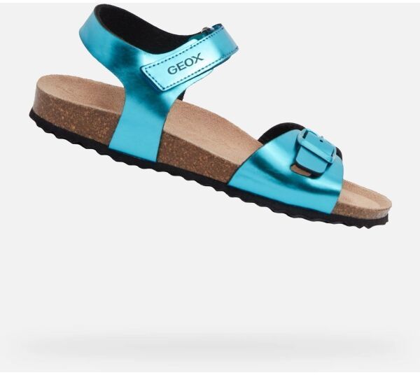 Geox J ADRIEL Dievčenské sandále, tyrkysová, veľkosť