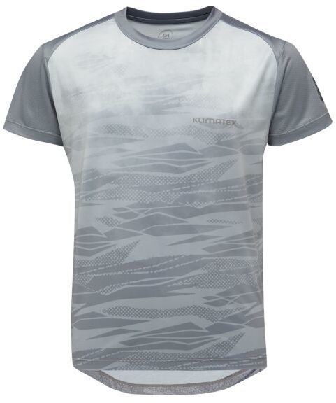 Klimatex NATHAN Detské MTB tričko s krátkym rukávom, sivá, veľkosť