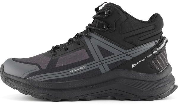 ALPINE PRO ARLES MID Pánska outdoorová obuv, čierna, veľkosť