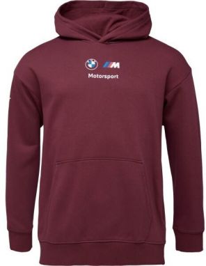 Puma BMW M MOTORSPORT ESSENTIALS+ HOODIE FLEECE Pánska mikina, vínová, veľkosť