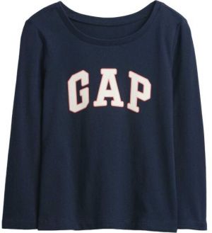 GAP V-FRCH LS LOGO TEE Detské tričko, tmavo modrá, veľkosť 3Y