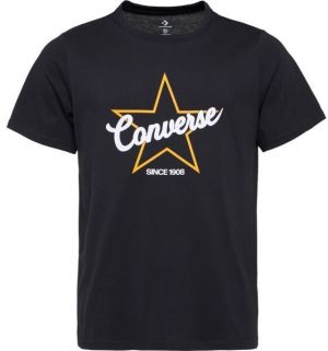 Converse CLASSIC Unisex tričko, čierna, veľkosť