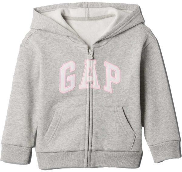 GAP V-LOGO FZ Detská mikina, sivá, veľkosť 4Y