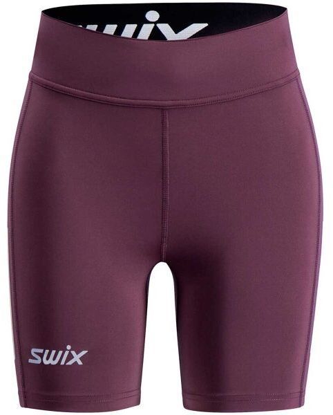 Swix PACE HIGH WAIST W Dámske bežecké šortky, vínová, veľkosť