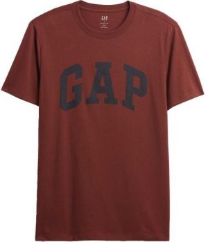 GAP BASIC LOGO Pánske tričko, hnedá, veľkosť