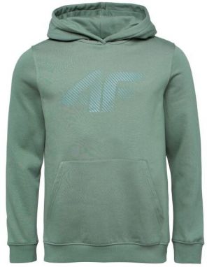 4F SWEATSHIRT Pánska mikina, tmavo zelená, veľkosť