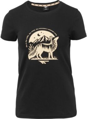 Hi-Tec VOLFI Dámske bavlnené tričko, čierna, veľkosť