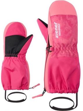 Ziener LEVI-Z AS MINIS Dievčenské lyžiarske palčiaky, ružová, veľkosť