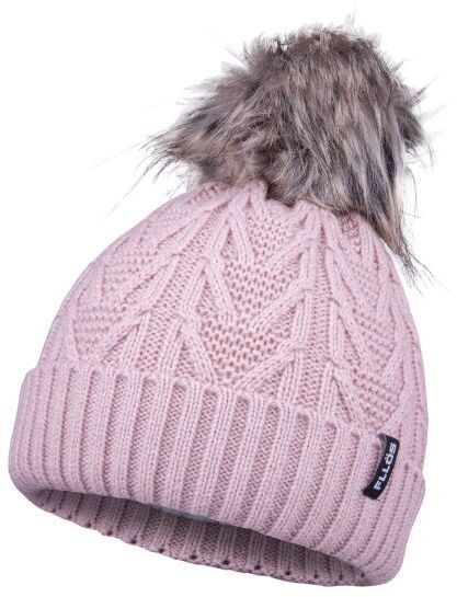 FLLÖS HALLA Zimná čiapka, ružová, veľkosť