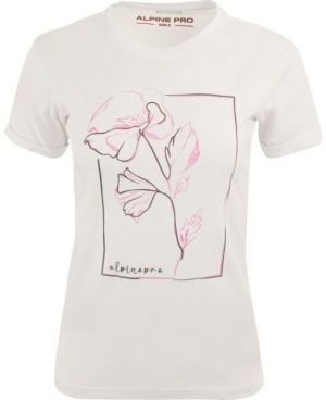 ALPINE PRO NUNA Dámske tričko, biela, veľkosť