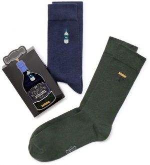 CELIO XMISOCHER Pánske ponožky v darčekovom balení, tmavo zelená, veľkosť