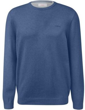 s.Oliver RL KNITTED PULLOVER NOOS Pánsky sveter, modrá, veľkosť