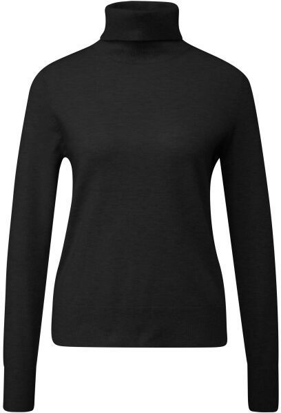 s.Oliver KNITTED PULLOVER Dámsky pletený sveter, čierna, veľkosť