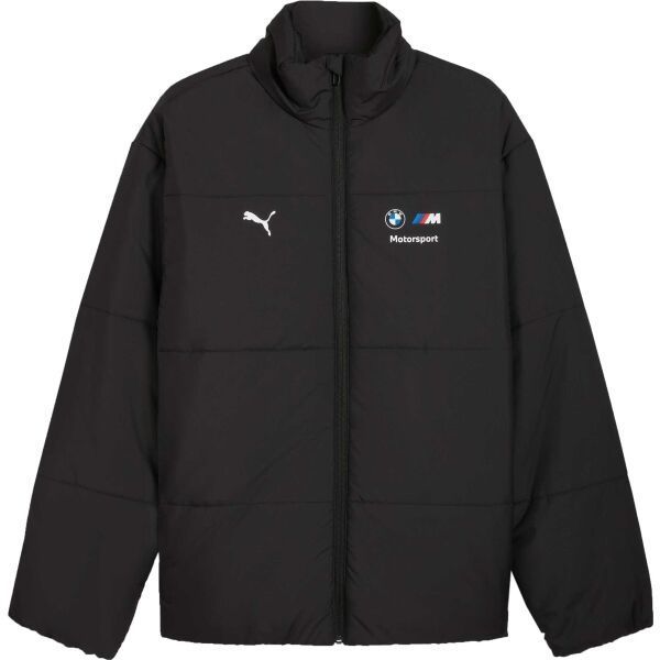 Puma BMW M MOTORSPORT ESSENTIALS+ PUFFER JACKET Pánska bunda, čierna, veľkosť