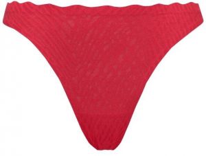 SLOGGI ZERO FEEL BLISS FESTIVE STRING Dámske nohavičky, červená, veľkosť