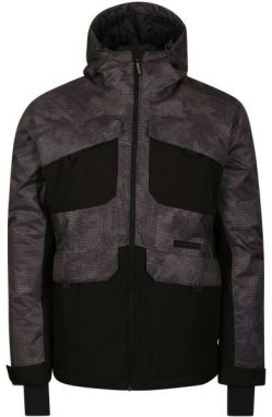 ALPINE PRO IBER Pánska lyžiarska bunda, tmavo sivá, veľkosť