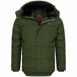 HOHENHORN ADAMELO Pánska zimná bunda, zelená, veľkosť