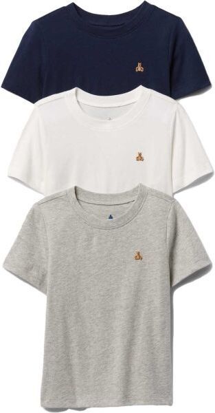 GAP V-BF SS SLD T 3PK Chlapčenské tričko, biela, veľkosť 4Y