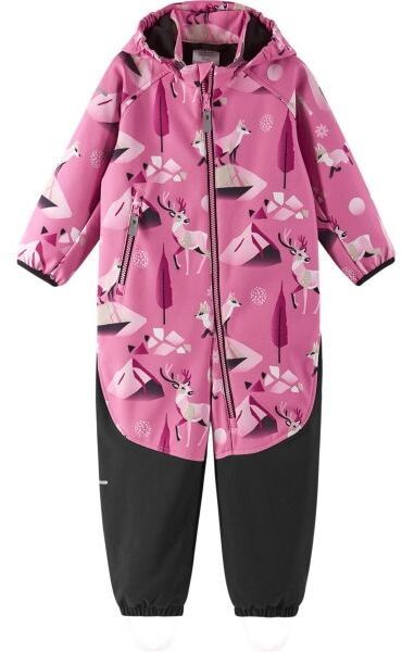 REIMA MJOSA Detský softshellový overal, ružová, veľkosť