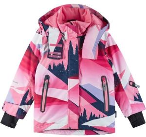 REIMA KIIRUNA Dievčenská zimná bunda s membránou, ružová, veľkosť