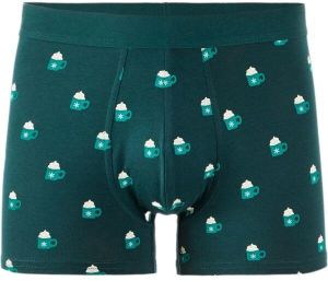 CELIO XMIBOCACAO Pánske boxerky v darčekovom balení, tmavo zelená, veľkosť