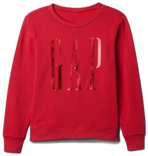 GAP V-LOGO Dámska mikina, červená, veľkosť