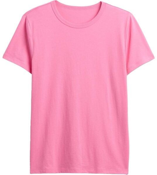 GAP V-SS FAV CREW SOLID Dámske bavlnené tričko, ružová, veľkosť