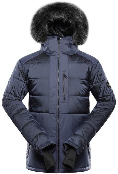 ALPINE PRO NADDR Pánska lyžiarska bunda, tmavo modrá, veľkosť 5XL