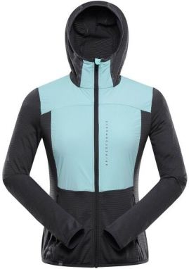 ALPINE PRO ZOLLA Dámska ultraľahká mikina, čierna, veľkosť