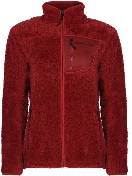ALPINE PRO FERADA Dámska flísová mikina, vínová, veľkosť