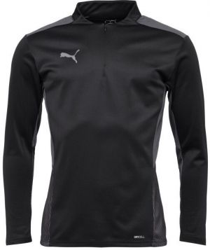 Puma TEAMCUP 1/4 ZIP TOP Pánska tréningová mikina, čierna, veľkosť