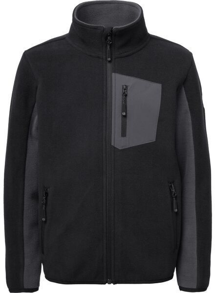 Lewro ONEY Detská flísová mikina, čierna, veľkosť 164-170