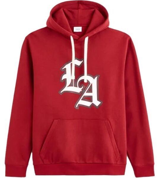 CELIO FECAGO Pánska mikina, vínová, veľkosť