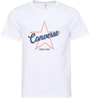 Converse CLASSIC Unisex tričko, biela, veľkosť