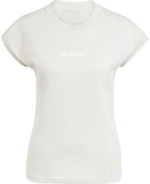 adidas ESSENTIALS LINEAR SINGLE Dámske tričko, béžová, veľkosť
