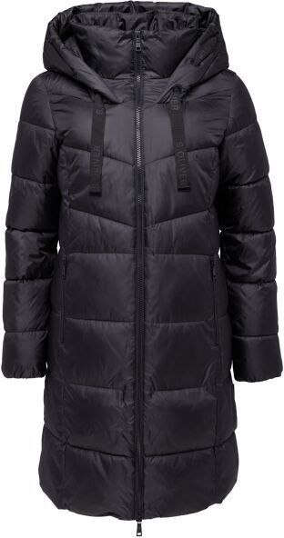 s.Oliver OUTDOOR Dámsky zimný kabát, čierna, veľkosť