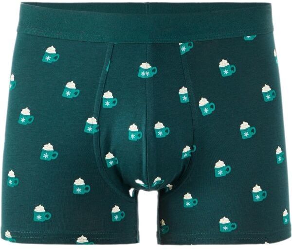 CELIO XMIBOCACAO Pánske boxerky v darčekovom balení, tmavo zelená, veľkosť