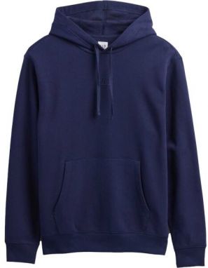 GAP V-FRCH TONAL MINI LOGO RELAXED PO HD Pánska mikina s kapucňou, tmavo modrá, veľkosť