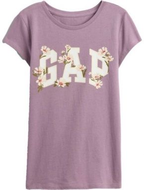 GAP V-FRCH SS LOGO TEE Detské tričko, fialová, veľkosť