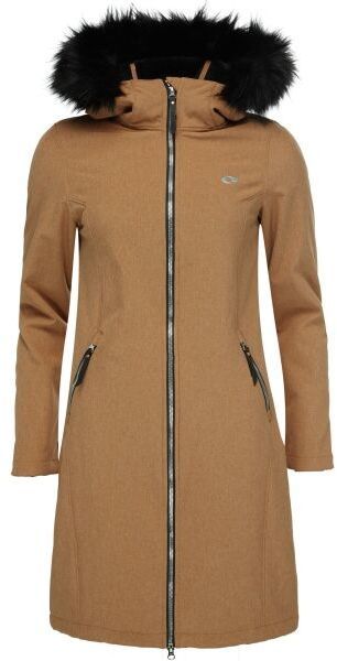 LOAP LUDANA Dámsky softshellový kabát, hnedá, veľkosť