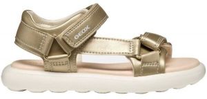 Geox J SANDAL PUFFYPOP Dievčenské sandále, zlatá, veľkosť