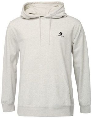 Converse STANDARD FIT LEFT CHEST STAR CHEV EMB HOODIE FT Pánska mikina, sivá, veľkosť