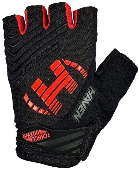HAVEN DEMO NEO SHORT Krátkoprsté cyklistické rukavice, čierna, veľkosť