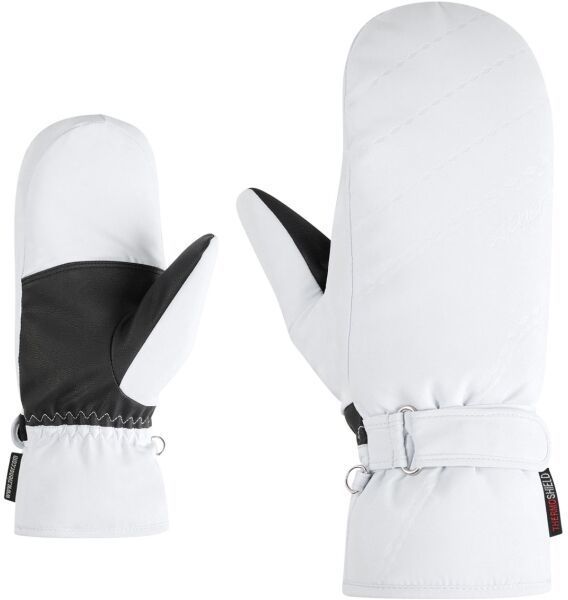 Ziener KEVI-Z PR MITTEN LADY Dámske lyžiarske palčiaky, biela, veľkosť